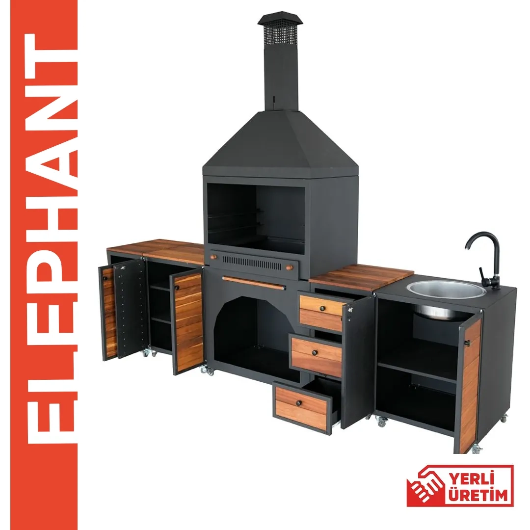 Elephant Dekoratif Tezgahlı Barbekü